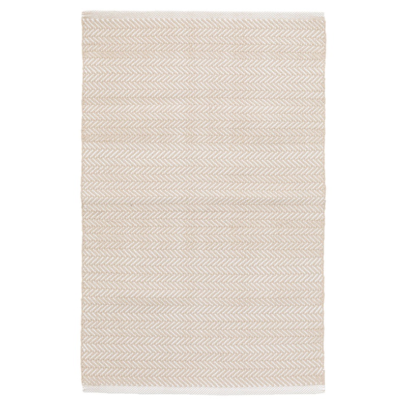 Outdoor Rugs Herringbone Linen/White Ivory - Beige Hand Woven Rug