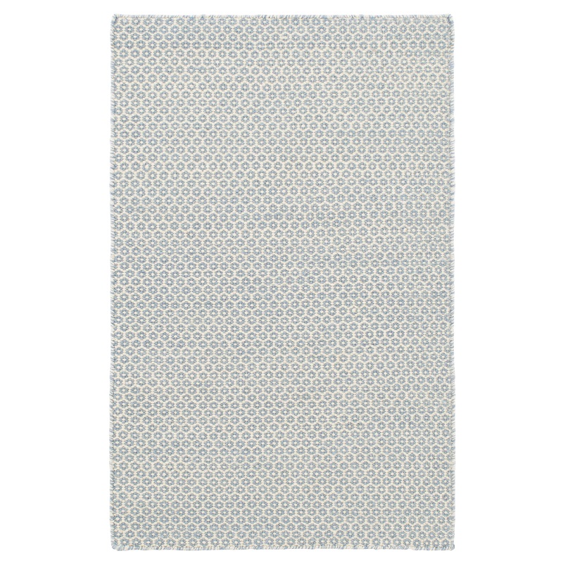 Contemporary & Transitional Rugs Honeycomb French Blue/White Lt. Blue - Blue & Ivory - Beige Hand Crafted Rug
