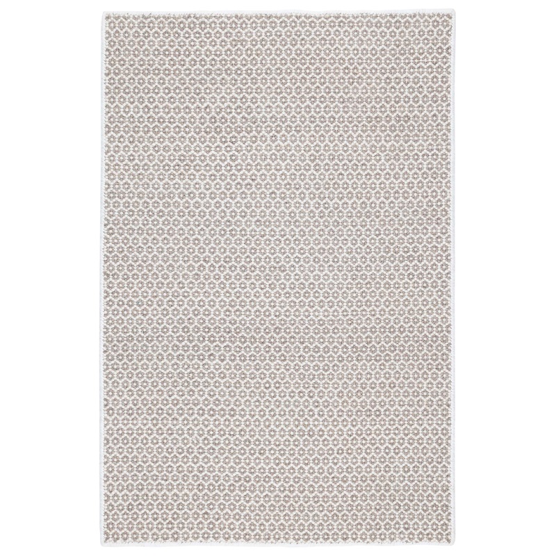 Contemporary & Transitional Rugs Honeycomb Ivory/Grey Ivory - Beige & Lt. Grey - Grey Hand Crafted Rug