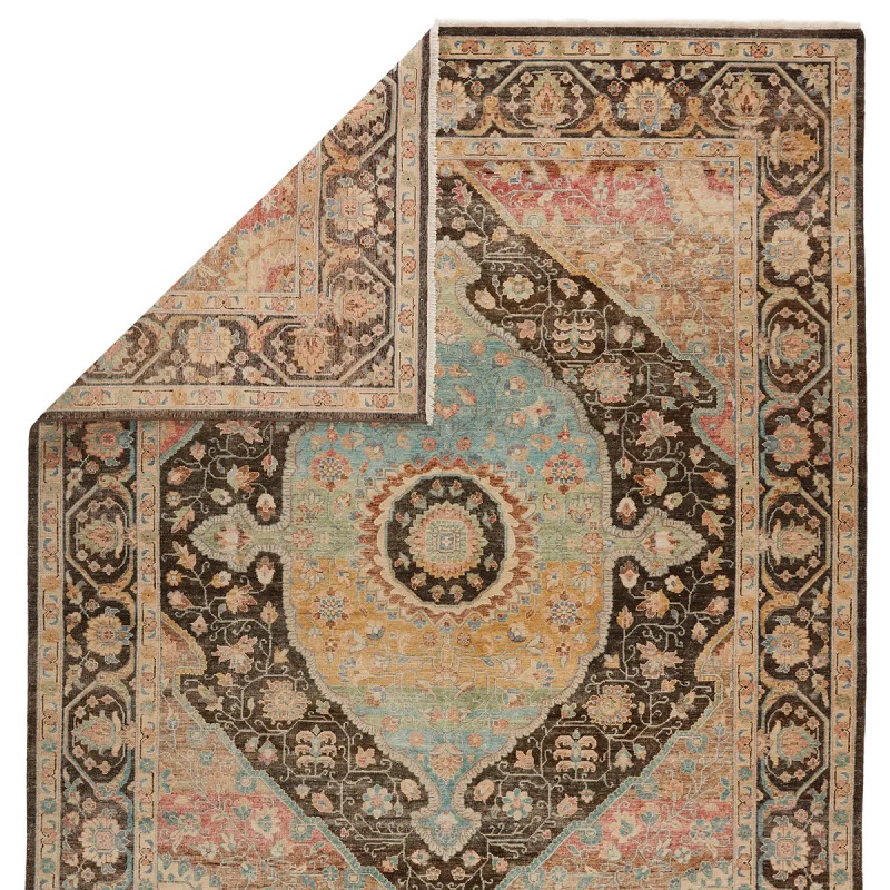 Antique Style Rugs Someplace In Time SPT07 Red - Burgundy & Lt. Brown - Chocolate Hand Knotted Rug