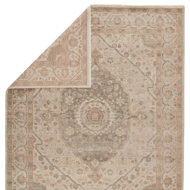 Antique Style Rugs Someplace In Time SPT11 Lt. Grey - Grey & Camel - Taupe Hand Knotted Rug