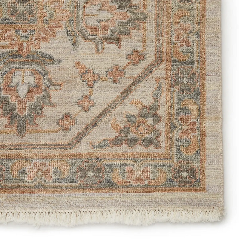 Antique Style Rugs Someplace In Time SPT11 Lt. Grey - Grey & Camel - Taupe Hand Knotted Rug