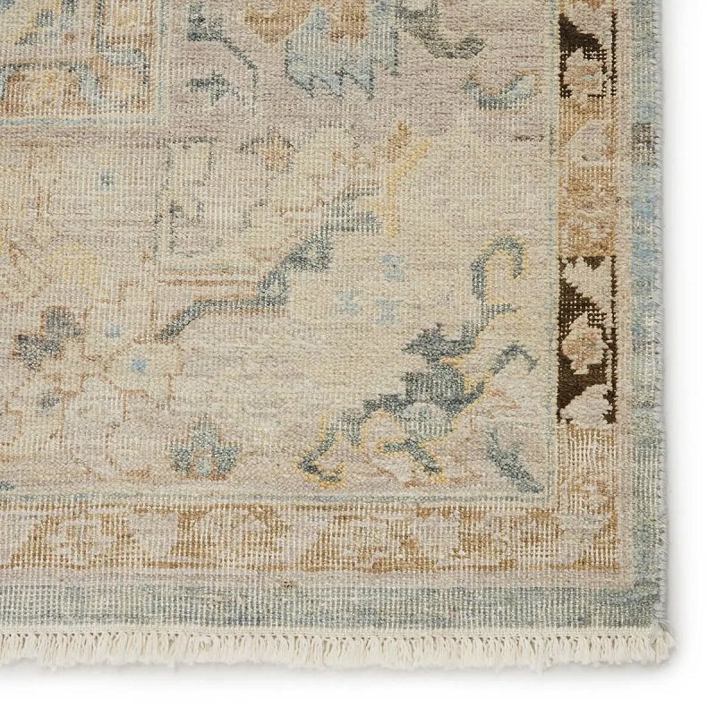 Antique Style Rugs Someplace In Time SPT05 Lt. Blue - Blue & Camel - Taupe Hand Knotted Rug