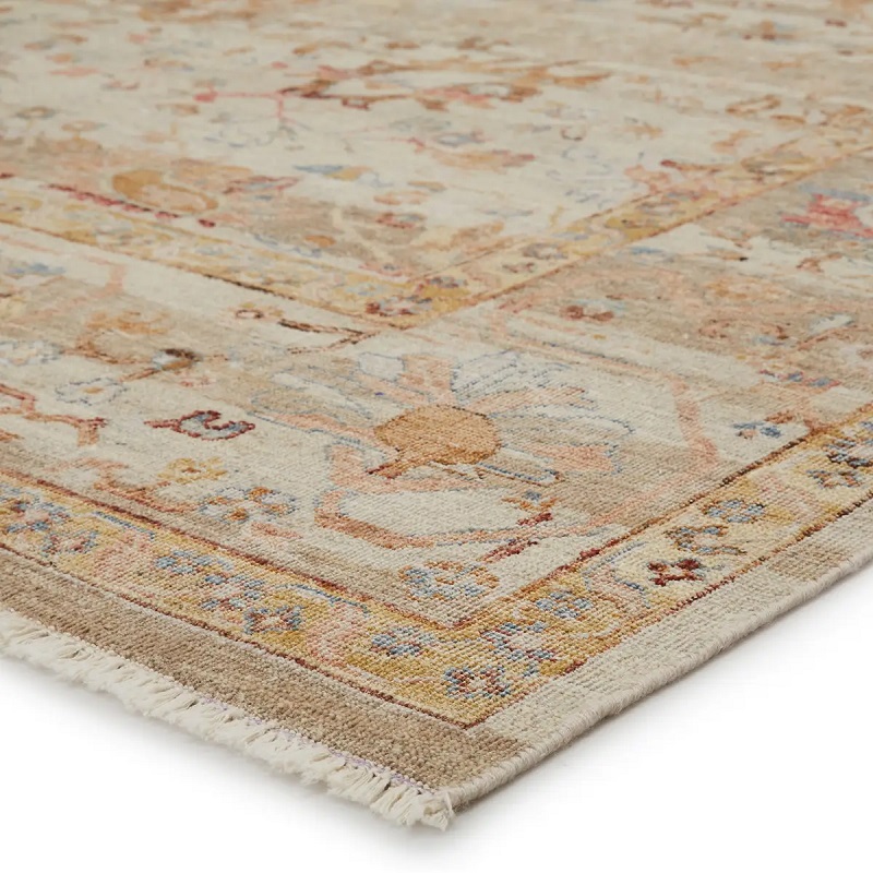 Antique Style Rugs Someplace In Time SPT03 Ivory - Beige & Rust - Orange Hand Knotted Rug