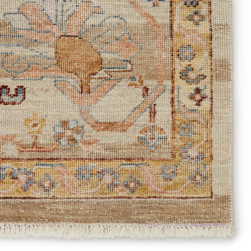 Antique Style Rugs Someplace In Time SPT03 Ivory - Beige & Rust - Orange Hand Knotted Rug