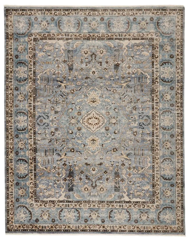 Antique Style Rugs Someplace In Time SPT10 Lt. Blue - Blue Hand Knotted Rug