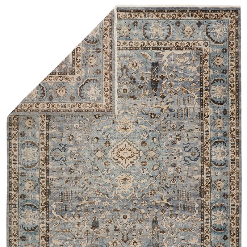 Antique Style Rugs Someplace In Time SPT10 Lt. Blue - Blue Hand Knotted Rug