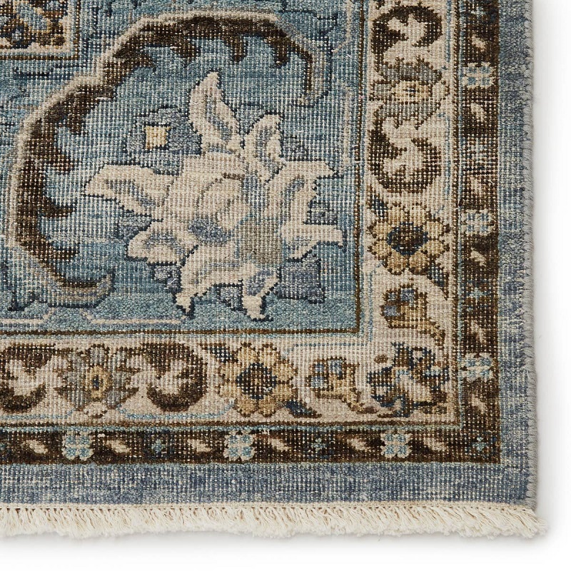 Antique Style Rugs Someplace In Time SPT10 Lt. Blue - Blue Hand Knotted Rug