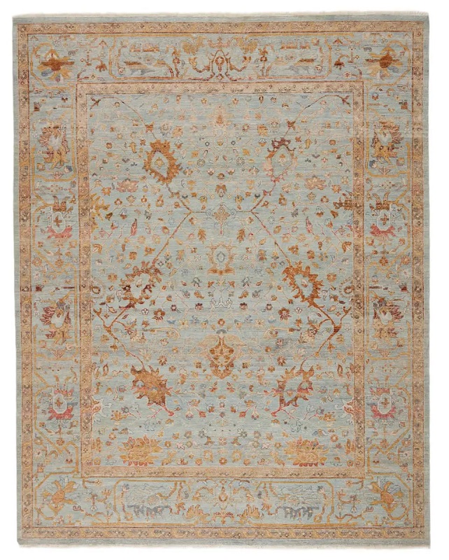 Antique Style Rugs Someplace In Time SPT01 Lt. Blue - Blue Hand Knotted Rug