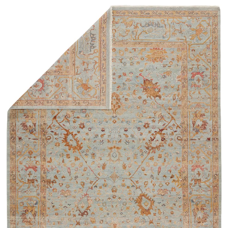Antique Style Rugs Someplace In Time SPT01 Lt. Blue - Blue Hand Knotted Rug