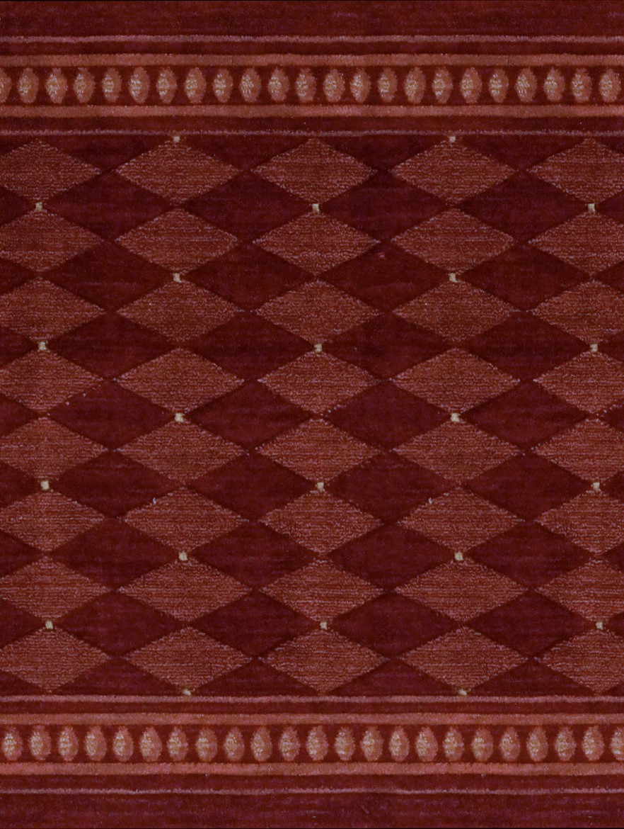 Hall & Stair Runners  COSMOPOLITAN C94R-R41 Red - Burgundy Machine Made Rug