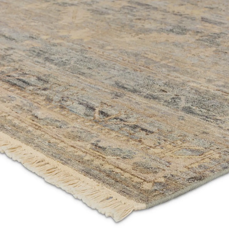 Antique Style Rugs Someplace In Time SPT20 Lt. Grey - Grey & Camel - Taupe Hand Knotted Rug