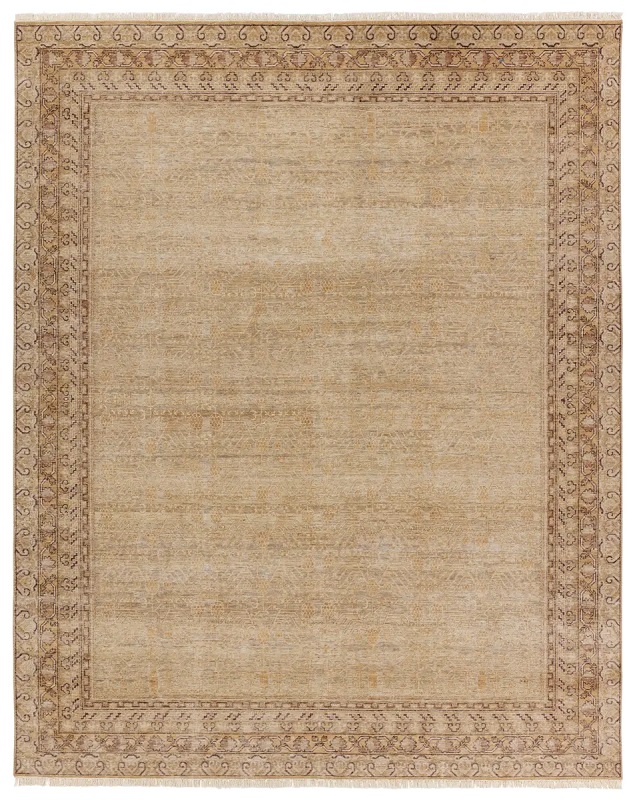 Antique Style Rugs Someplace In Time SPT19 Camel - Taupe Hand Knotted Rug