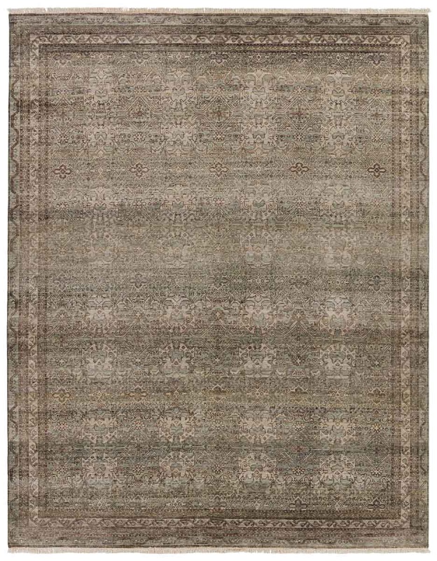 Antique Style Rugs Someplace In Time SPT18 Black - Charcoal Hand Knotted Rug