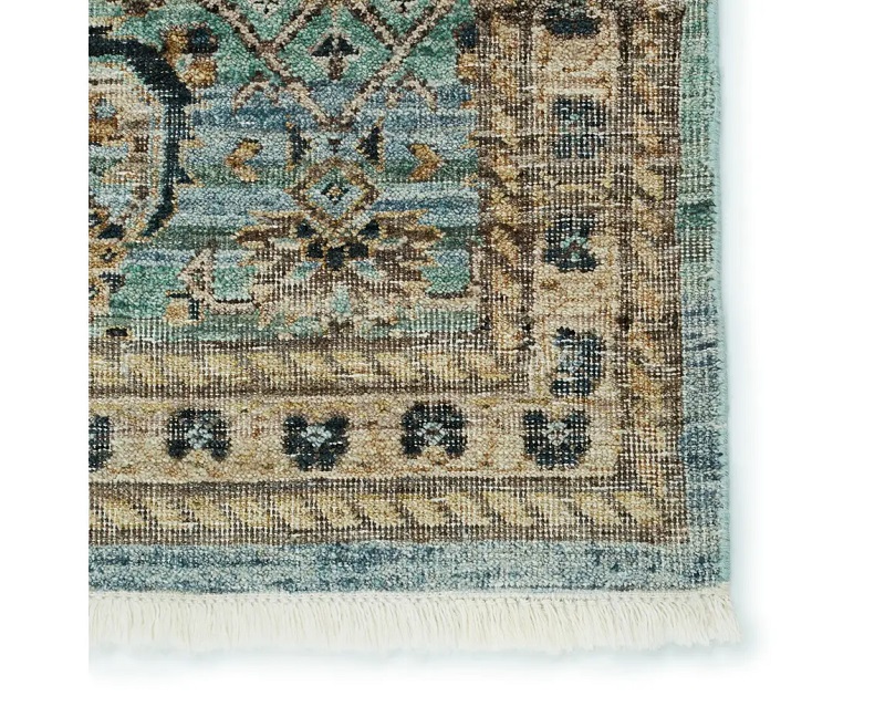 Antique Style Rugs Someplace In Time SPT14 Lt. Blue - Blue & Camel - Taupe Hand Knotted Rug