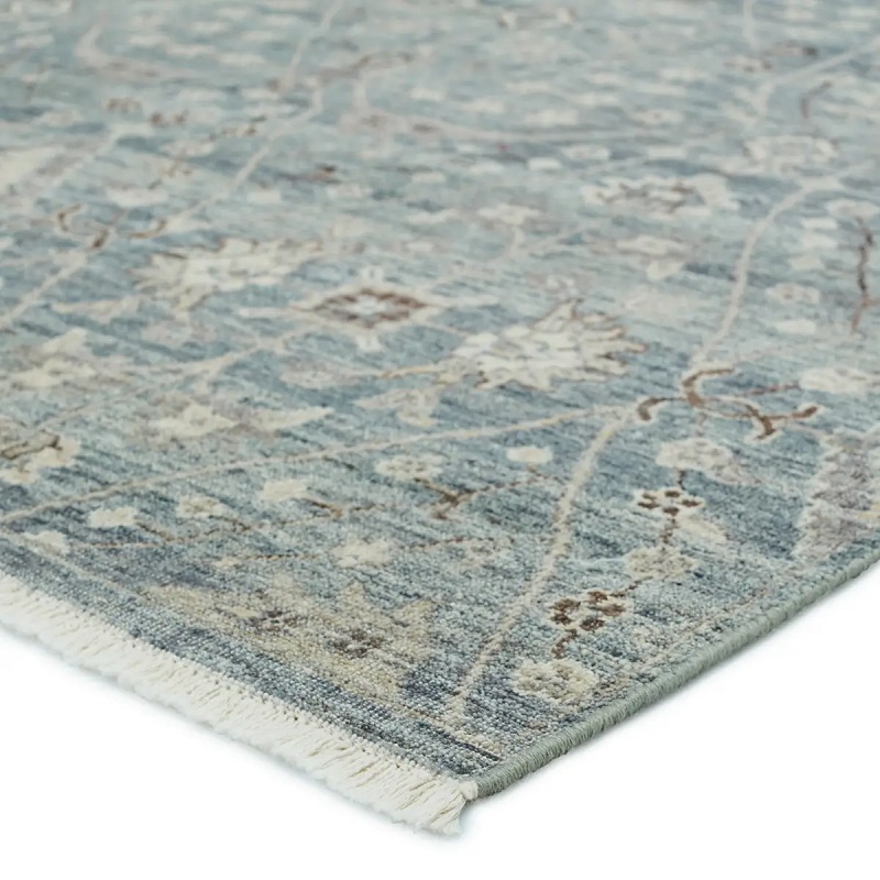 Antique Style Rugs Someplace In Time SPT15 Lt. Blue - Blue & Lt. Grey - Grey Hand Knotted Rug