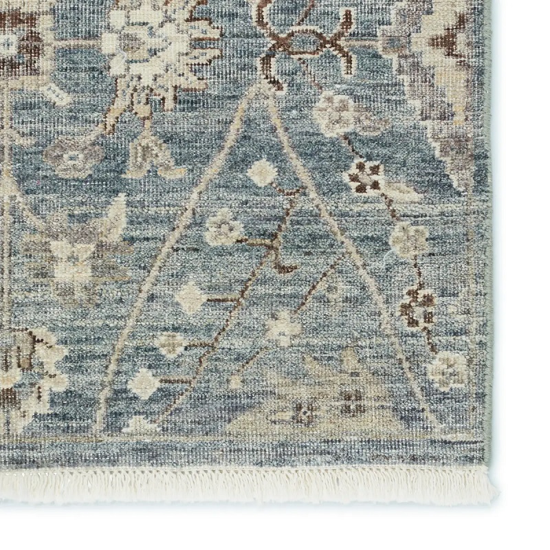 Antique Style Rugs Someplace In Time SPT15 Lt. Blue - Blue & Lt. Grey - Grey Hand Knotted Rug