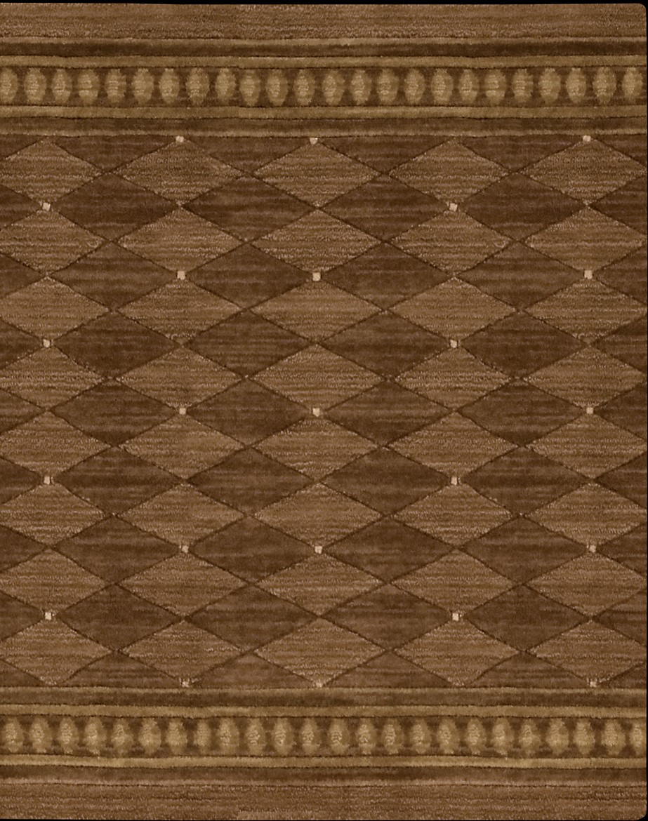 Hall & Stair Runners  COSMOPOLITAN C94R-R43 Lt. Brown - Chocolate & Camel - Taupe Machine Made Rug