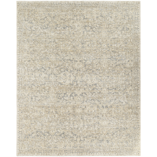 Persian & Antique Reproduction Rugs Once Upon a Time OAT-2305 Lt. Brown - Chocolate & Lt. Grey - Grey Hand Crafted Rug