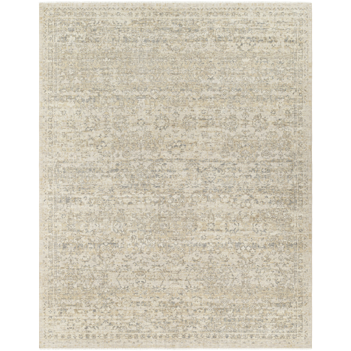 Antique Style Rugs Once Upon a Time OAT-2306 Lt. Grey - Grey Hand Crafted Rug