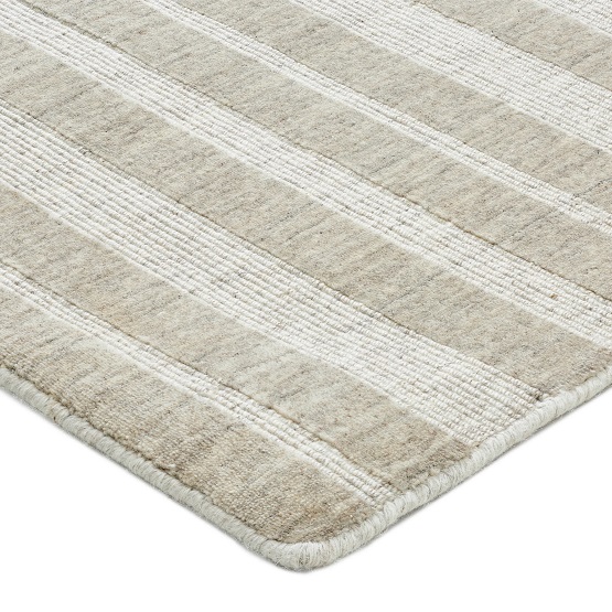 Contemporary & Transitional Rugs Deva Defined Rug Pumice Ivory - Beige & Lt. Grey - Grey Hand Loomed Rug