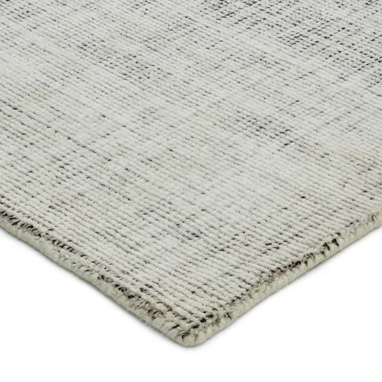 Contemporary Rugs & Transitional Rugs Ezra Rug Raven Ivory - Beige & Black - Charcoal Hand Loomed Rug