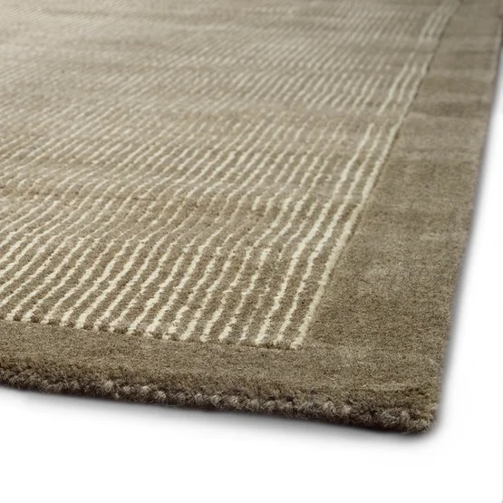 Casual & Solid Rugs Gobi Rug Storm Lt. Brown - Chocolate & Ivory - Beige Hand Loomed Rug