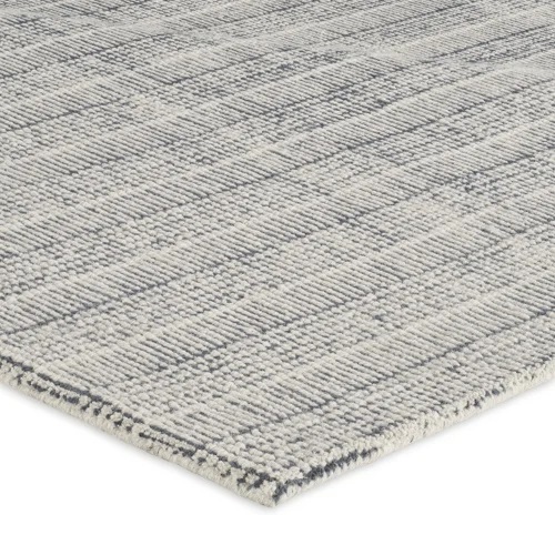 Casual & Solid Rugs Shazia Stripe Rug Slate Ivory - Beige & Black - Charcoal Hand Loomed Rug