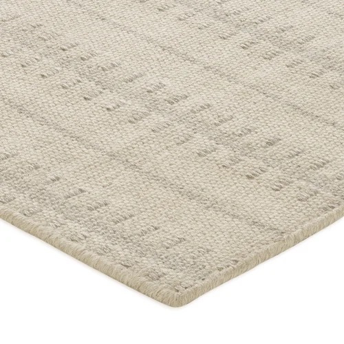 Casual & Solid Rugs Ticking Stripe Rug Pearl Ivory - Beige Hand Loomed Rug