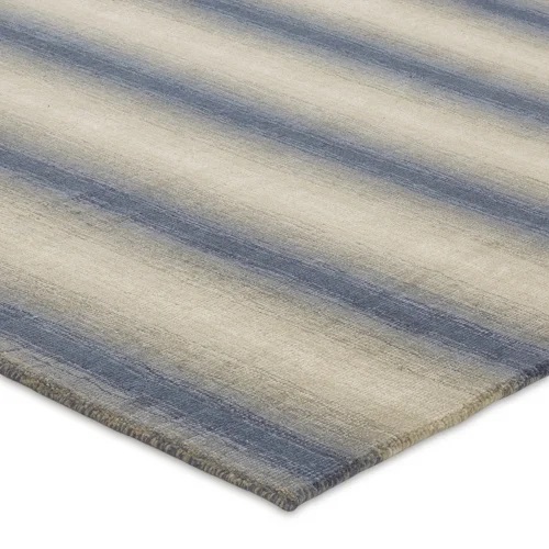 Casual & Solid Rugs Privee Prisma Rug Canvas Ivory - Beige & Medium Blue - Navy Hand Loomed Rug