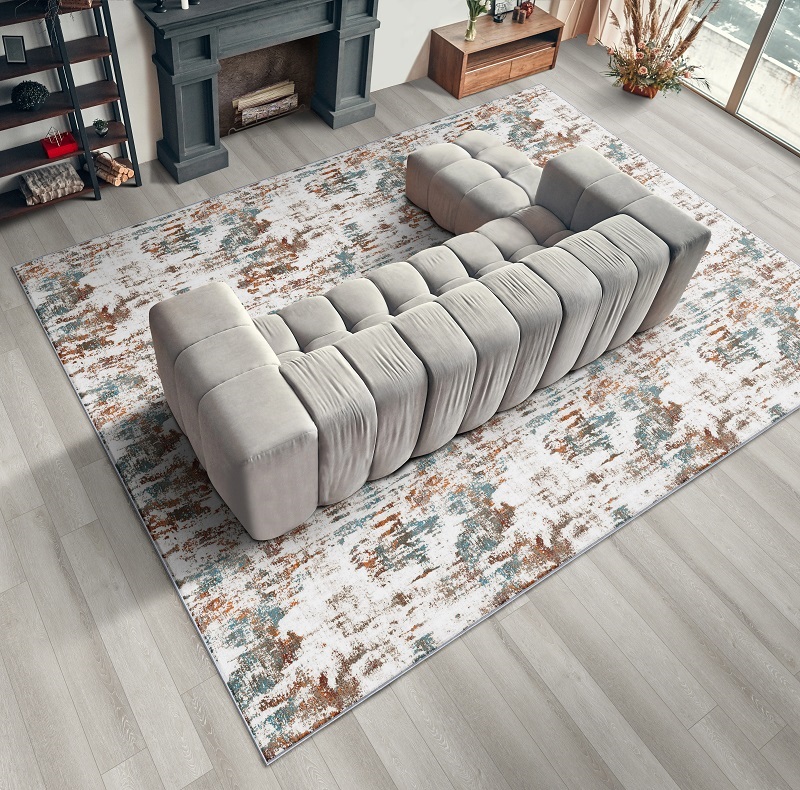 Custom Rugs, Runners & Rounds Astro Silver Charm Ivory - Beige & Lt. Grey - Grey Machine Made Rug