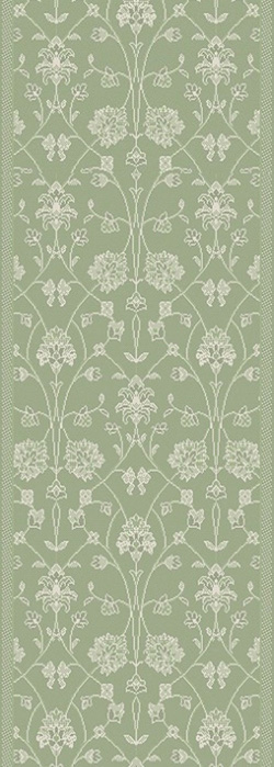 Hall & Stair Runner Rugs Piazza 2744-4808 Lt.Green & Lt. Grey - Grey Machine Made Rug