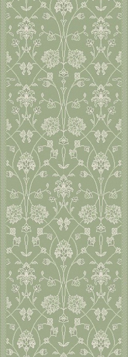 Hall & Stair Runners Piazza 2744-4808 Aqua - Lt.Green & Lt. Grey - Grey Machine Made Rug