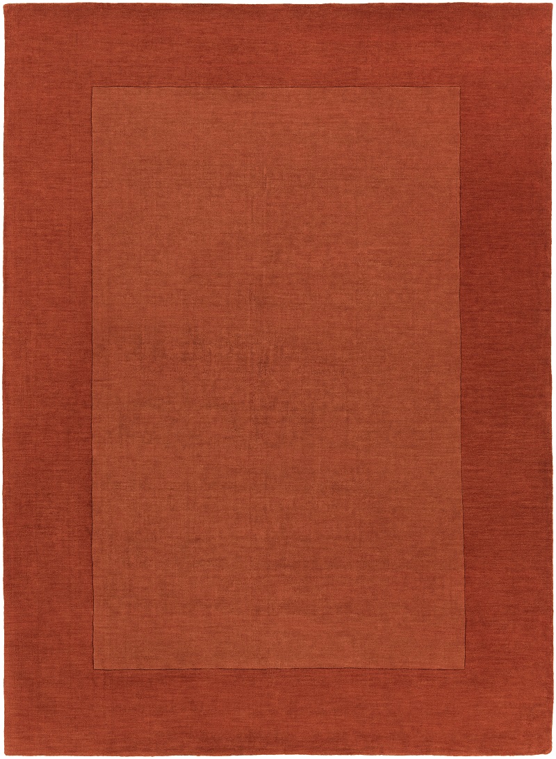 Casual Rugs & Solid Rugs Mystique M-300 Rust - Orange Hand Tufted Rug