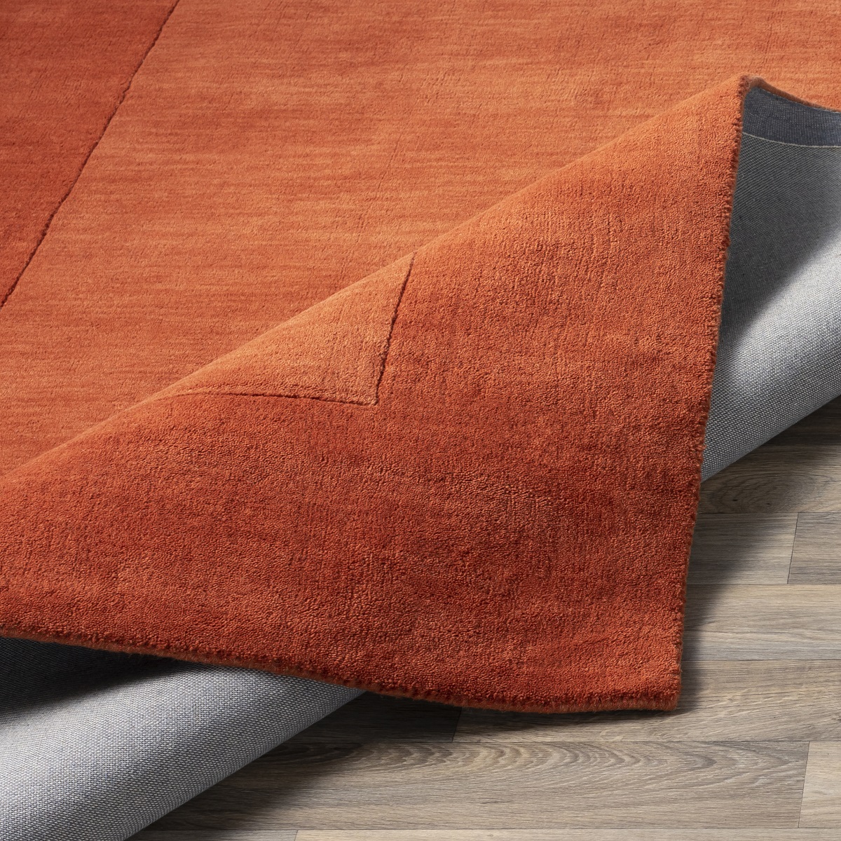 Casual Rugs & Solid Rugs Mystique M-300 Rust - Orange Hand Tufted Rug