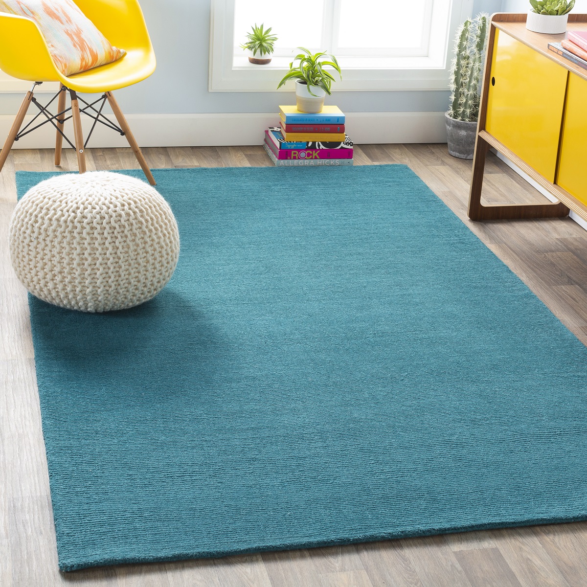 Casual Rugs & Solid Rugs Mystique M-5330 Lt.Green & Other Hand Tufted Rug