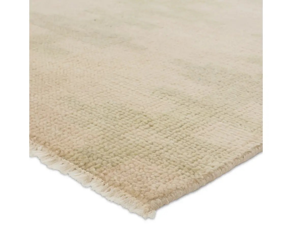 Casual Rugs & Solid Rugs CERA CRA04 Ivory - Beige & Green Hand Knotted Rug