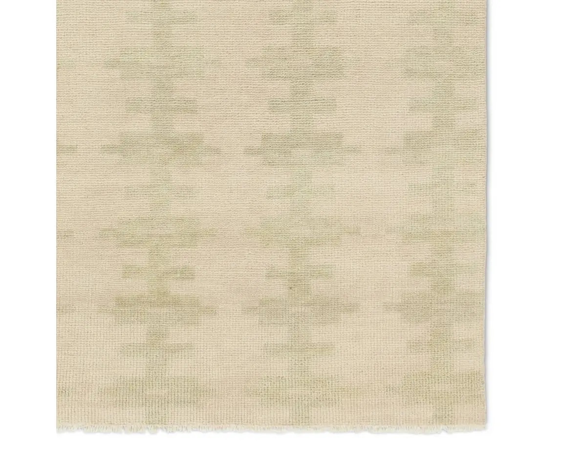 Casual & Solid Rugs CERA CRA04 Ivory - Beige & Green Hand Knotted Rug