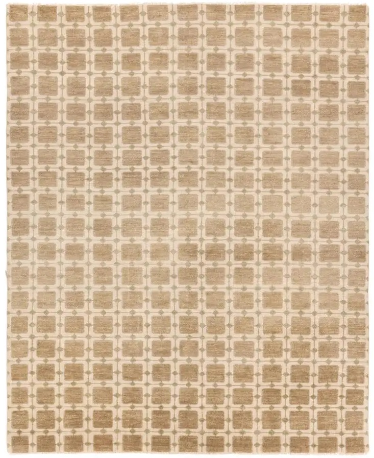 Casual Rugs & Solid Rugs CERA CRA01 Ivory - Beige Hand Knotted Rug
