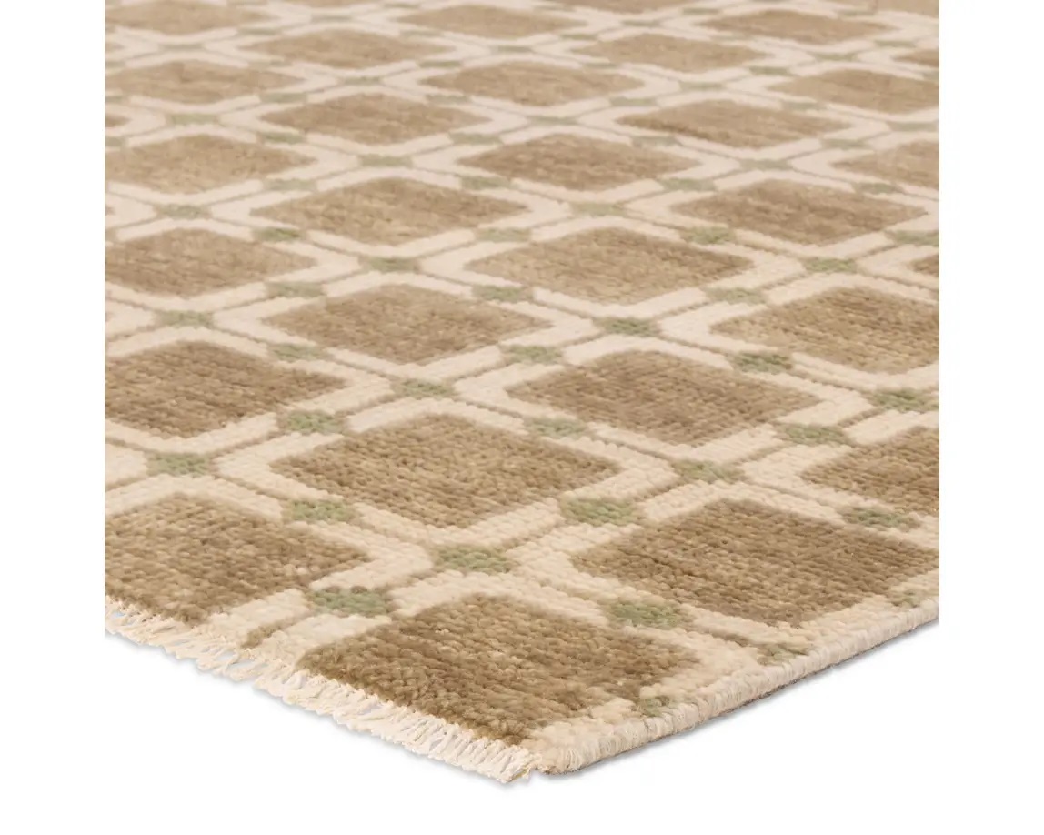 Casual & Solid Rugs CERA CRA01 Ivory - Beige Hand Knotted Rug
