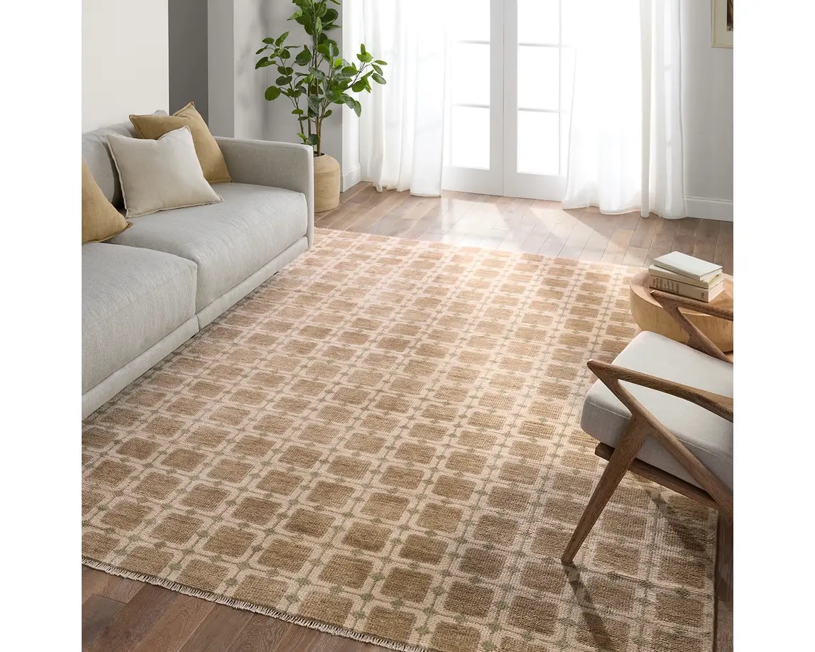 Casual Rugs & Solid Rugs CERA CRA01 Ivory - Beige Hand Knotted Rug