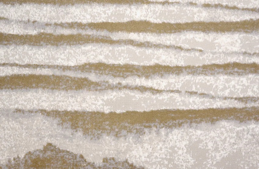 Custom Rugs, Runners & Rounds Vanishing Point Macadamia Ivory - Beige & Camel - Taupe Machine Made Rug