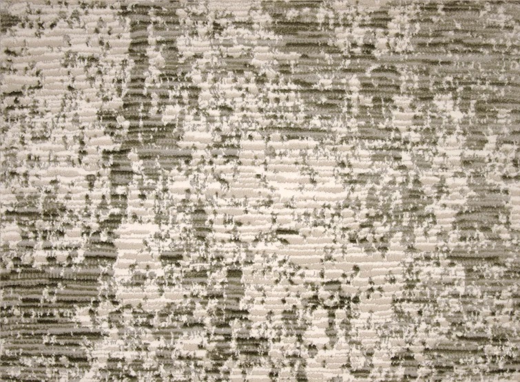 Custom Rugs, Runners & Rounds Static Flow Meadow Ivory - Beige & Green Machine Made Rug
