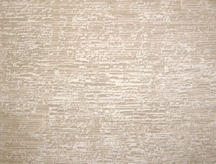 Custom Rugs, Runners & Rounds Static Flow Oyster Ivory - Beige Machine Made Rug