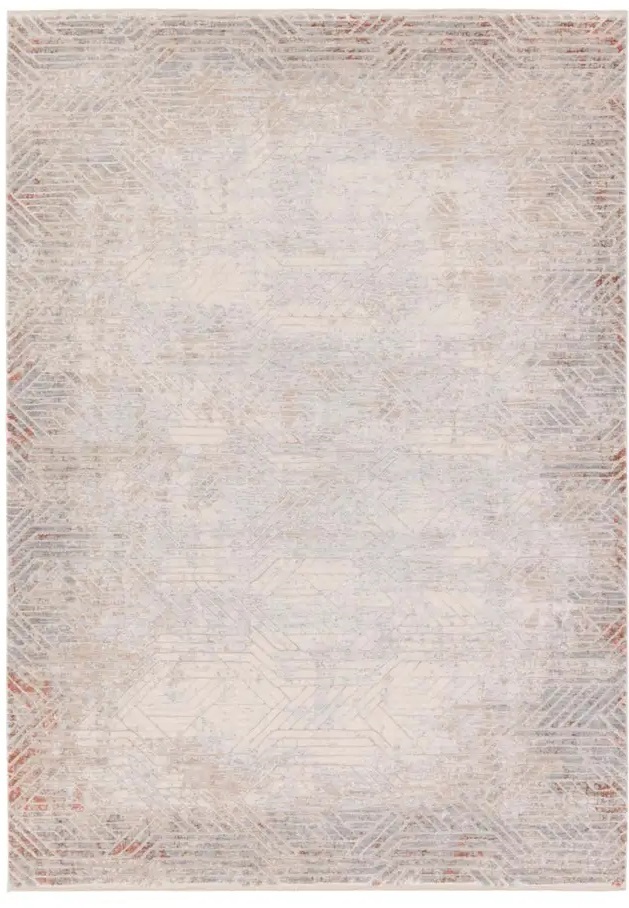 Contemporary & Transitional Rugs Aries ARI01 Lt. Grey - Grey & Lt. Blue - Blue Machine Made Rug