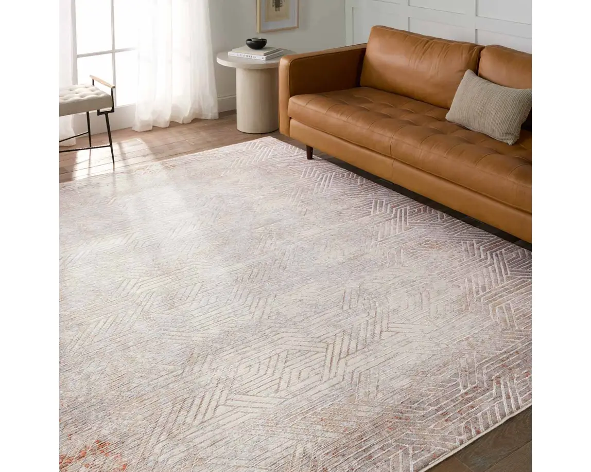 Contemporary & Transitional Rugs Aries ARI01 Lt. Grey - Grey & Lt. Blue - Blue Machine Made Rug