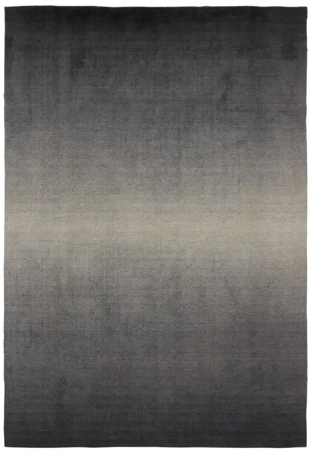 Casual Rugs & Solid Rugs Arena ARN01 Black - Charcoal & Lt. Grey - Grey Hand Woven Rug