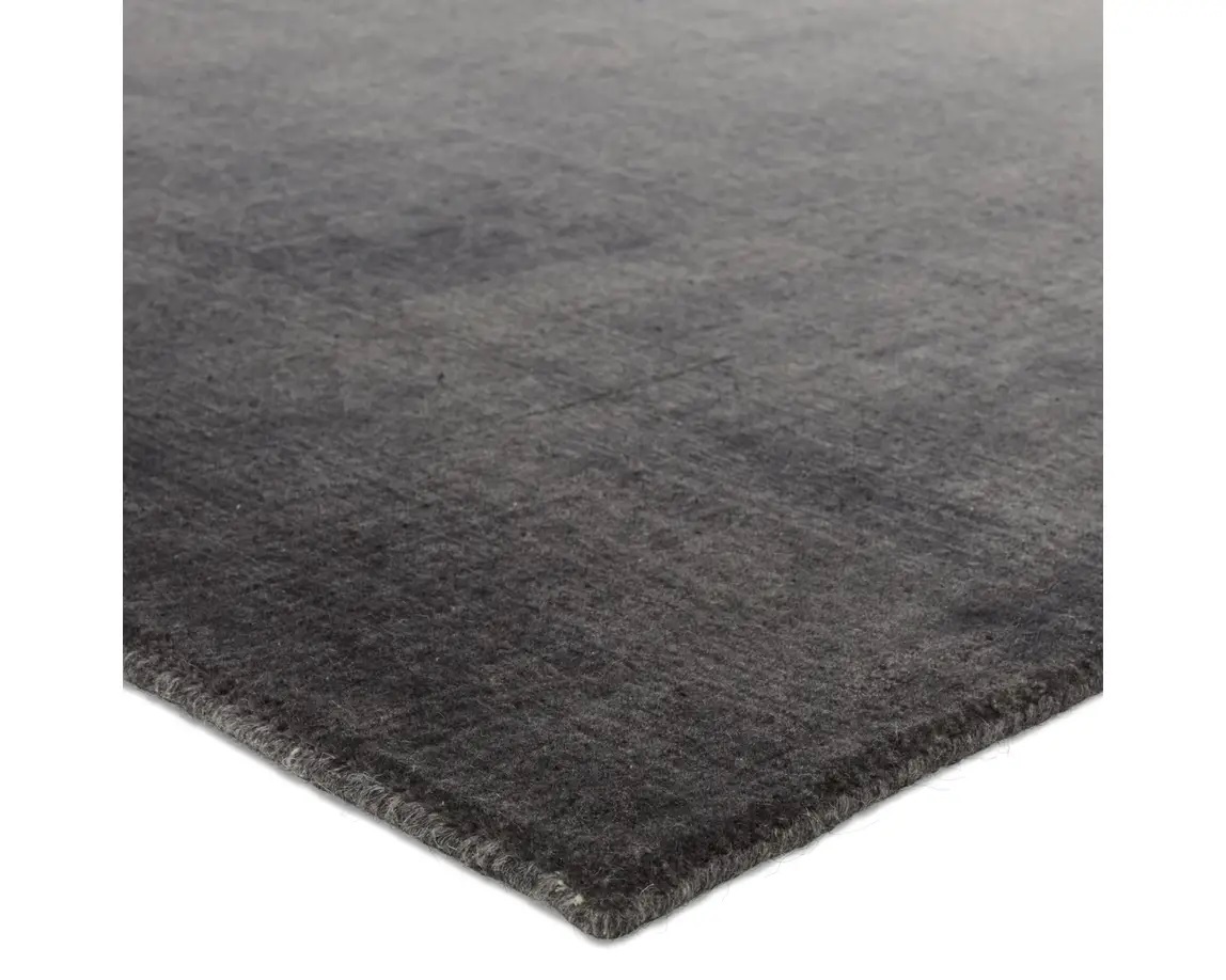 Casual Rugs & Solid Rugs Arena ARN01 Black - Charcoal & Lt. Grey - Grey Hand Woven Rug