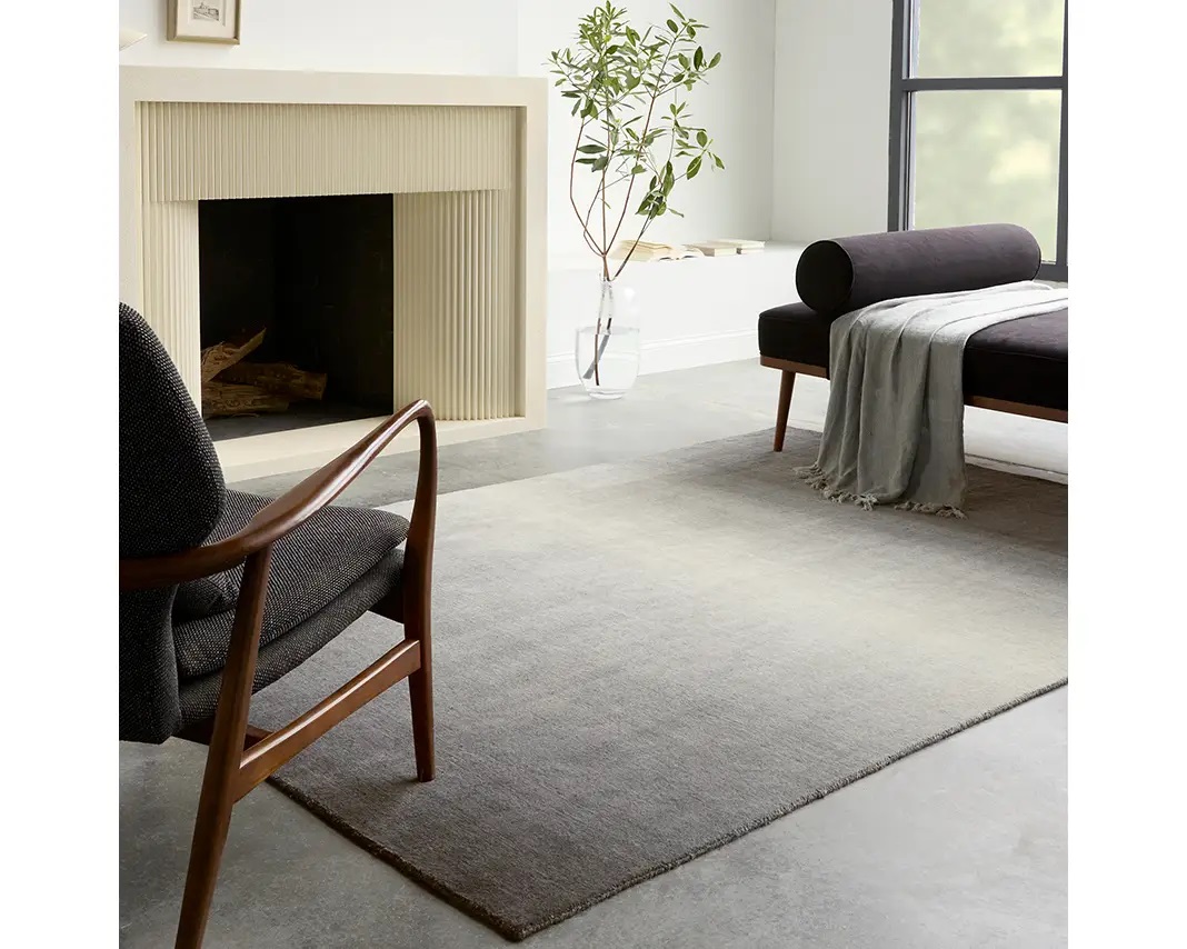 Contemporary & Transitional Rugs Arena ARN01 Black - Charcoal & Lt. Grey - Grey Hand Woven Rug