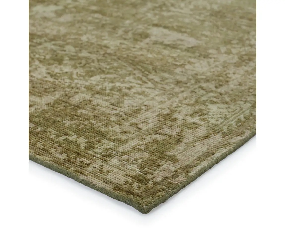 Casual & Solid Rugs Eden EDE09 Green Hand Knotted Rug